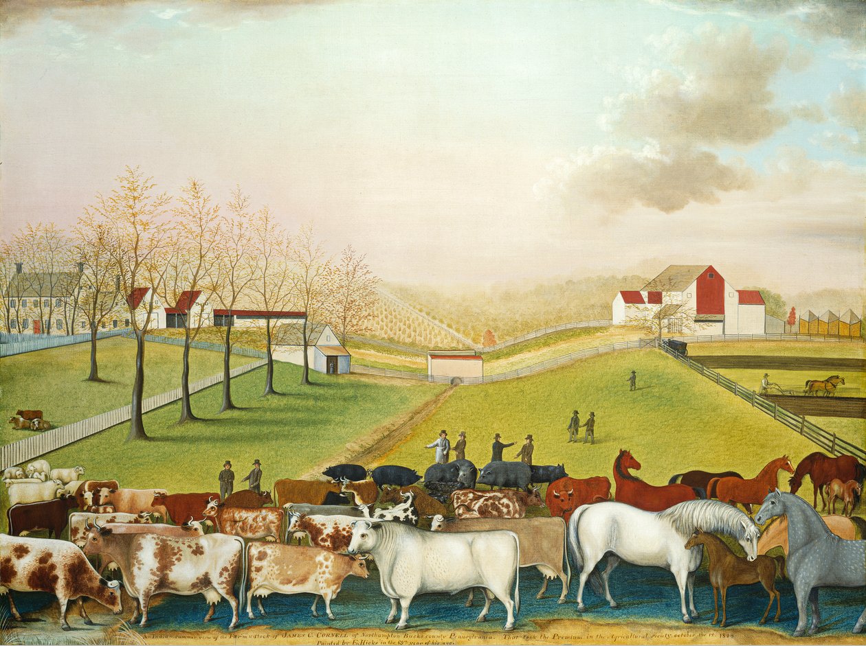 De Cornell-boerderij door Edward Hicks