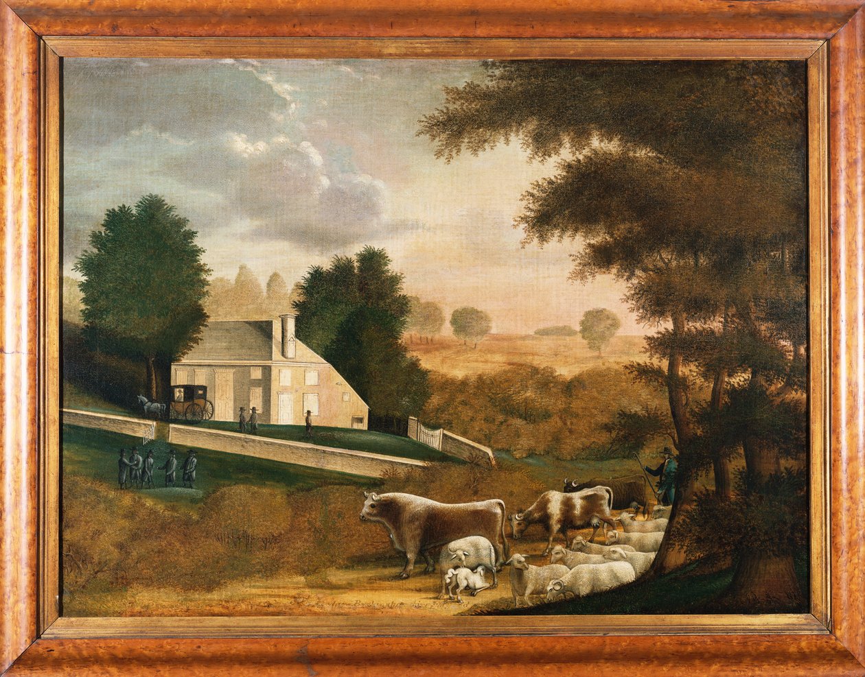 Het Graf van William Penn, 1848 door Edward Hicks