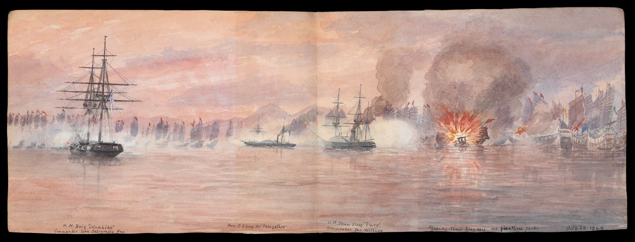 Privé geïllustreerd dagboek van Dr. E H Cree, Deel XII 1849, Uitklap tegenover pagina 73-74, 