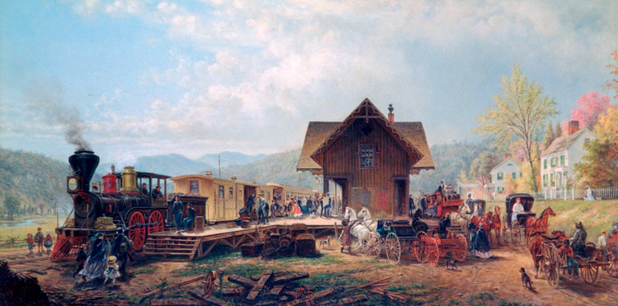 De 9:45 Accommodatie, 1867 door Edward Lamson Henry