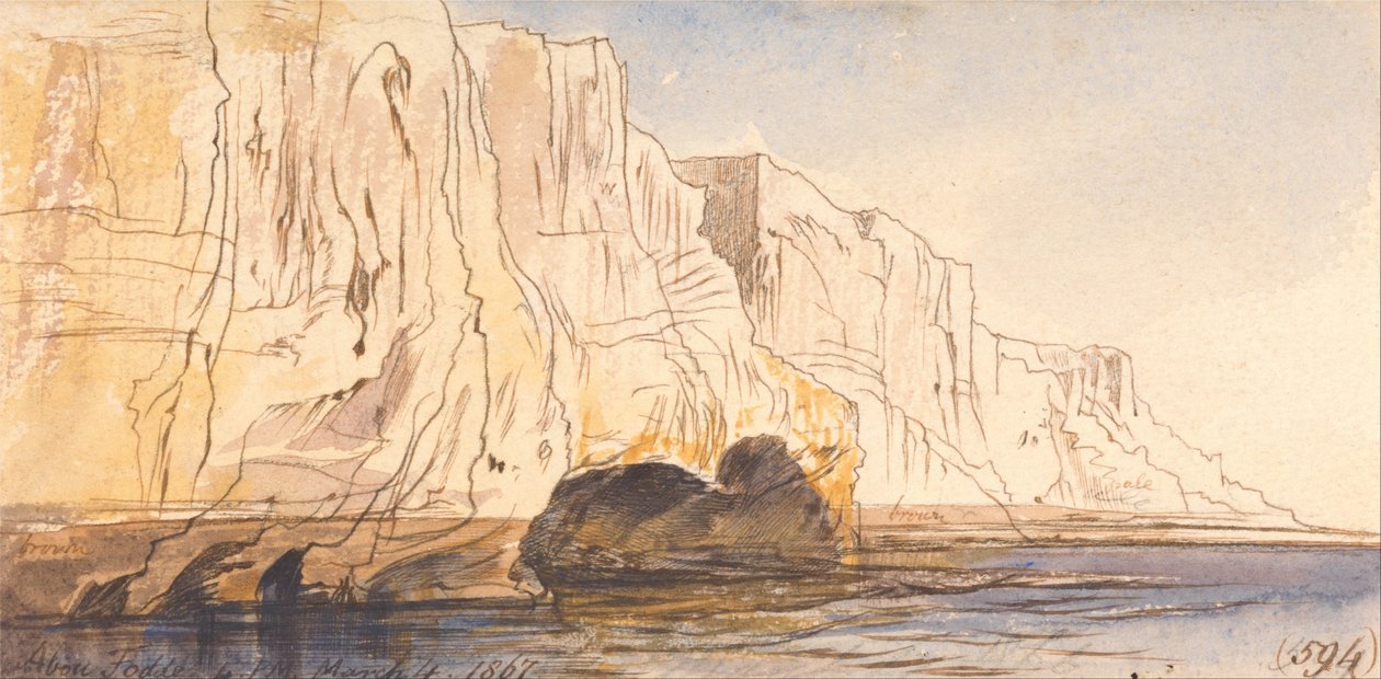 Abu Fodde, 16:00 uur, 4 maart 1867 (594) door Edward Lear