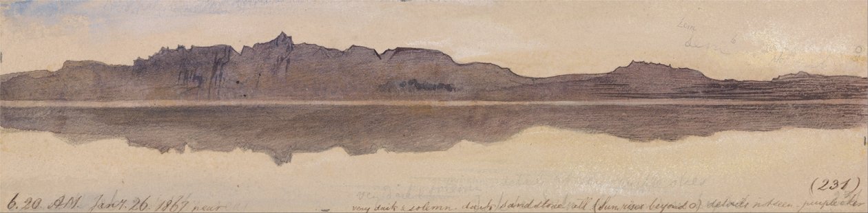 Dageraad aan de Nijl door Edward Lear