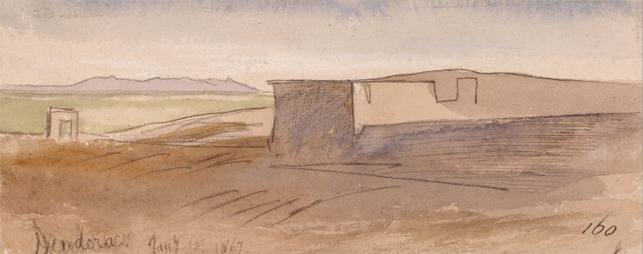 Dendera door Edward Lear