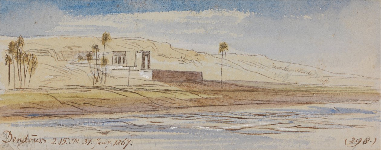 Dendour, 14:15 uur, 31 januari 1867 (298) door Edward Lear