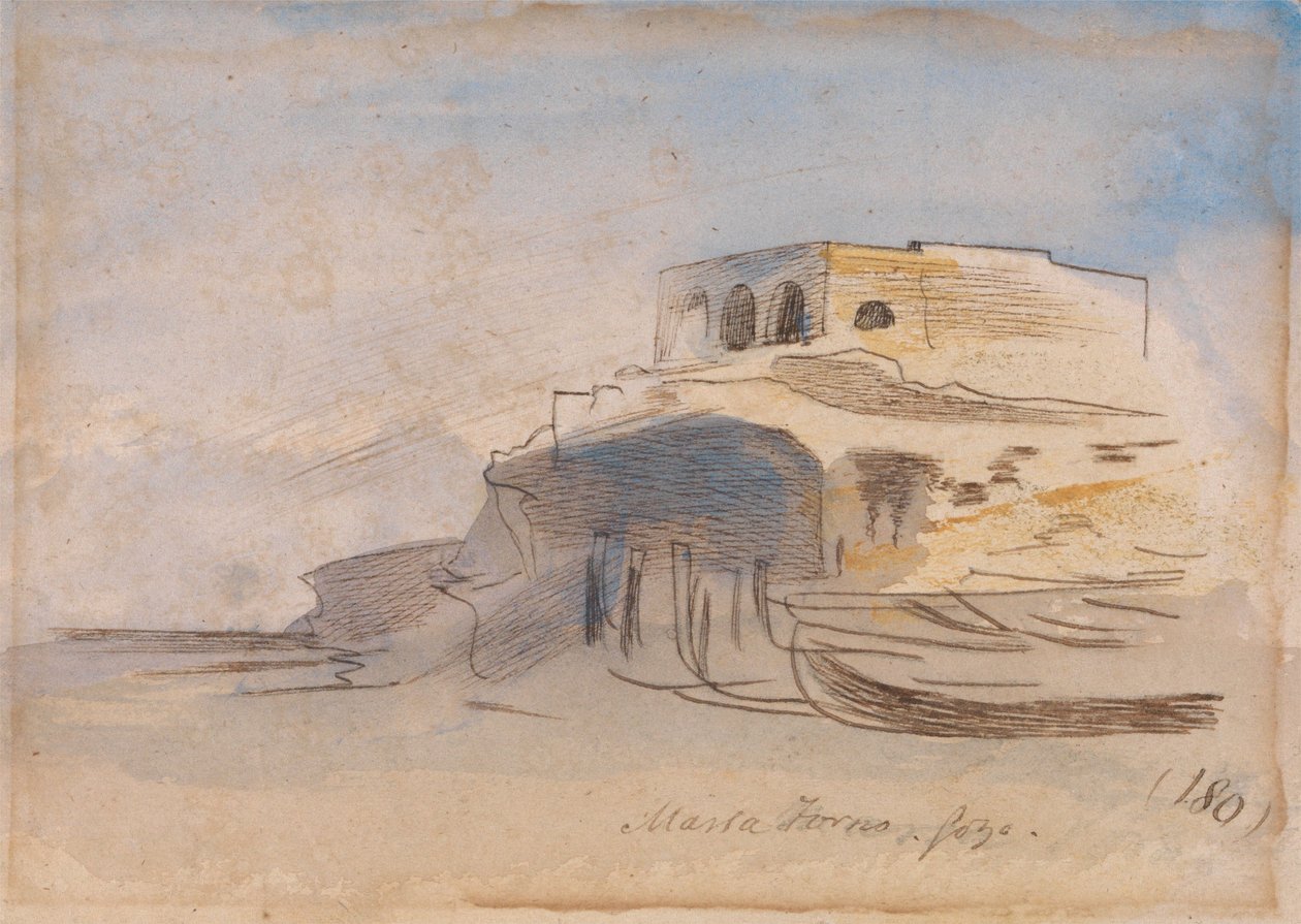 Edward Lear, massaoven, Gozo door Edward Lear
