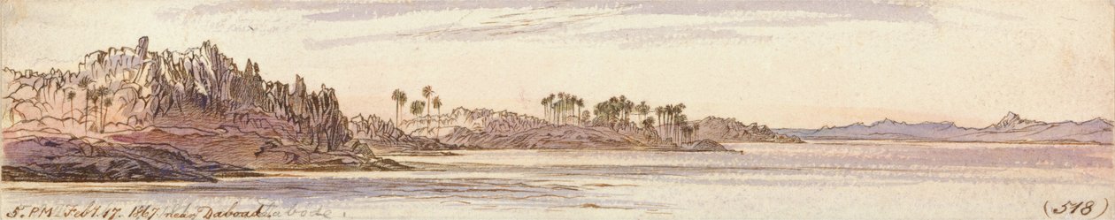 Omgeving Daboad door Edward Lear