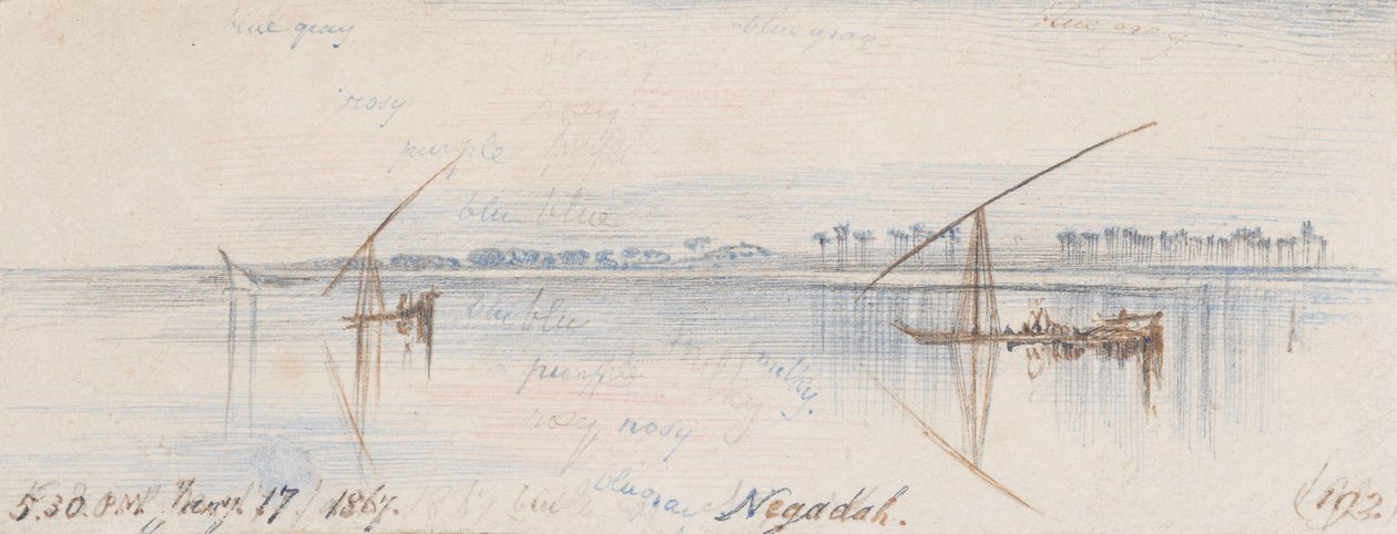 Negadah; 17 januari 1867, 17.30 uur (192) door Edward Lear