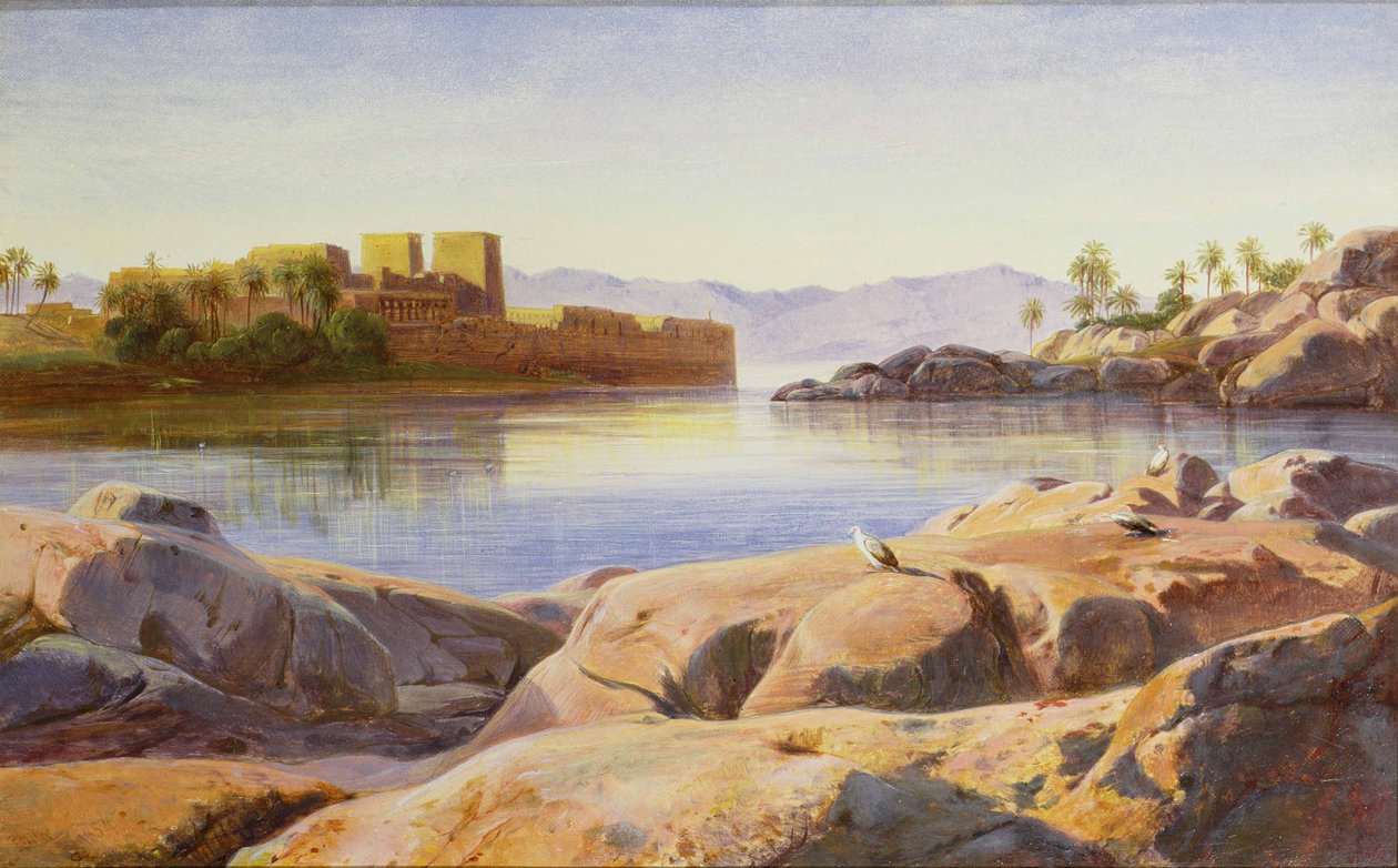 Philae aan de Nijl door Edward Lear