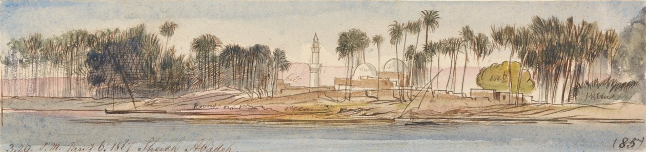 Sjeik Abadeh, 15:20 uur, 6 januari 1867 (85) door Edward Lear