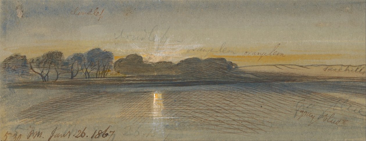 Zonsondergang aan de Nijl door Edward Lear