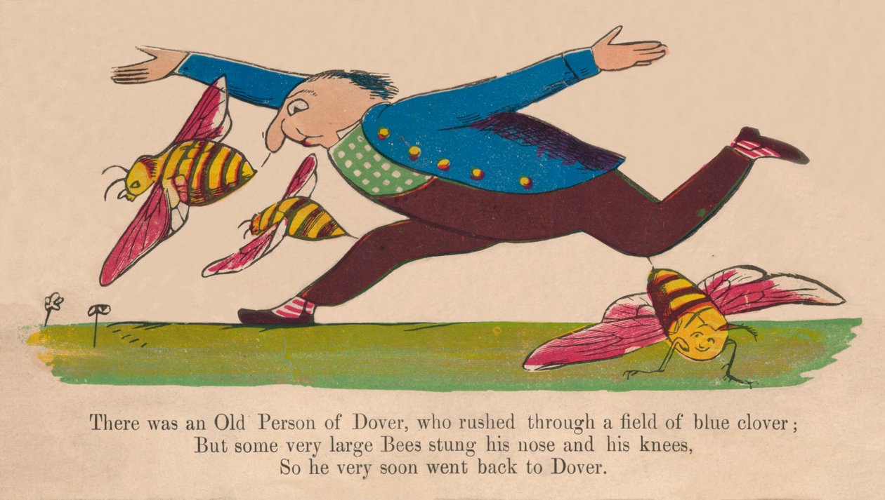 Er was een Oude Persoon van Dover..., ca. 1840s door Edward Lear