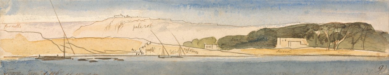 Toara, 11:15 uur, 1 januari 1867 (9) door Edward Lear