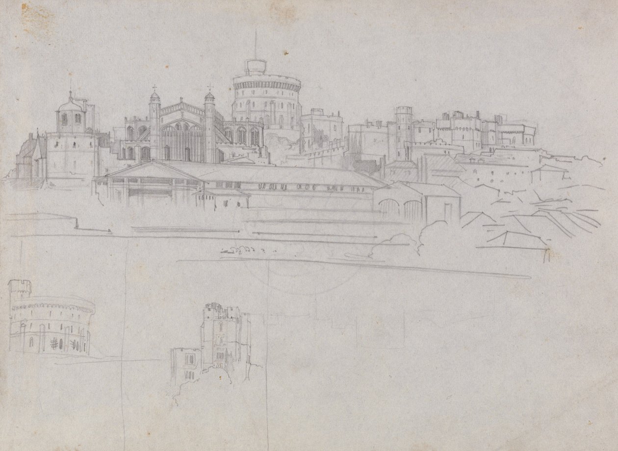 Windsor Castle door Edward Lear