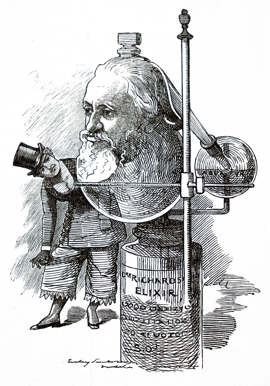 Benjamin Ward Richardson door Edward Linley Sambourne