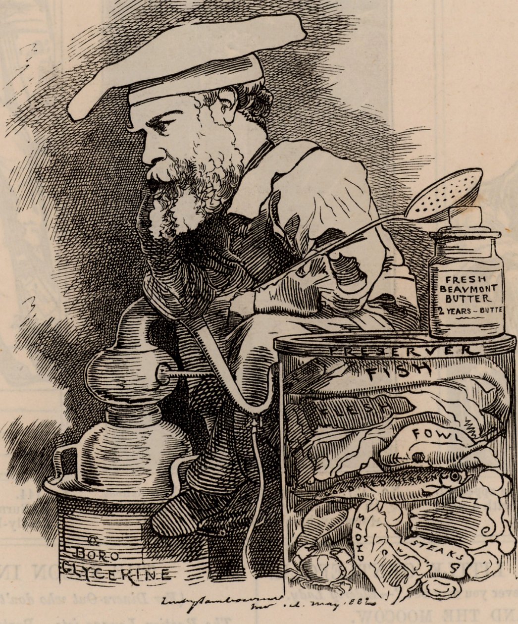 Cartoon van Frederick Settle Barff in de Punch