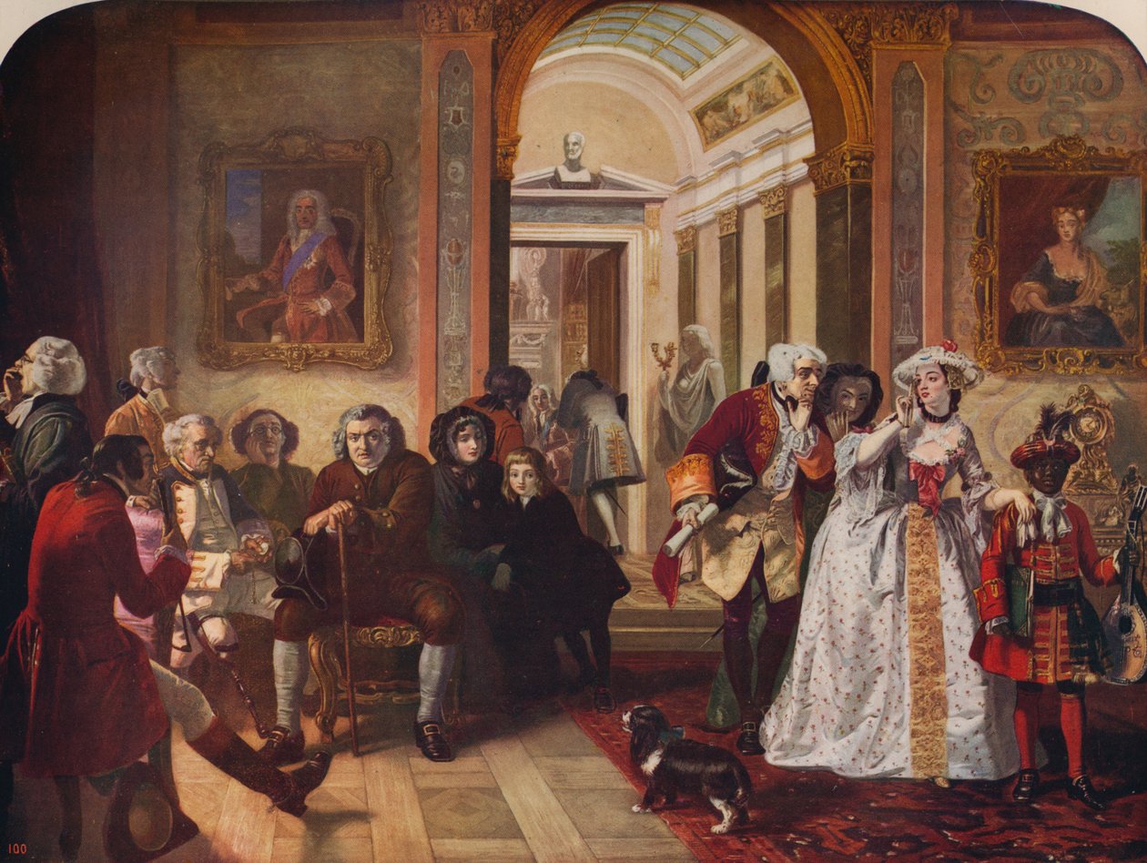 Dr. Johnson in de voorkamer van Lord Chesterfield, 1748, ca. 1915 door Edward Matthew Ward
