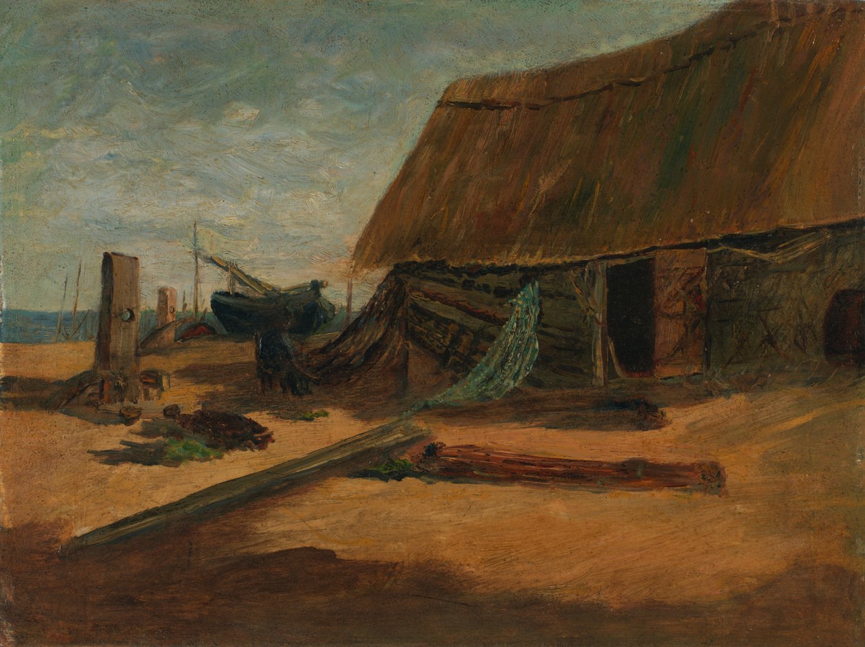 Hutten door Edward Mitchell Bannister