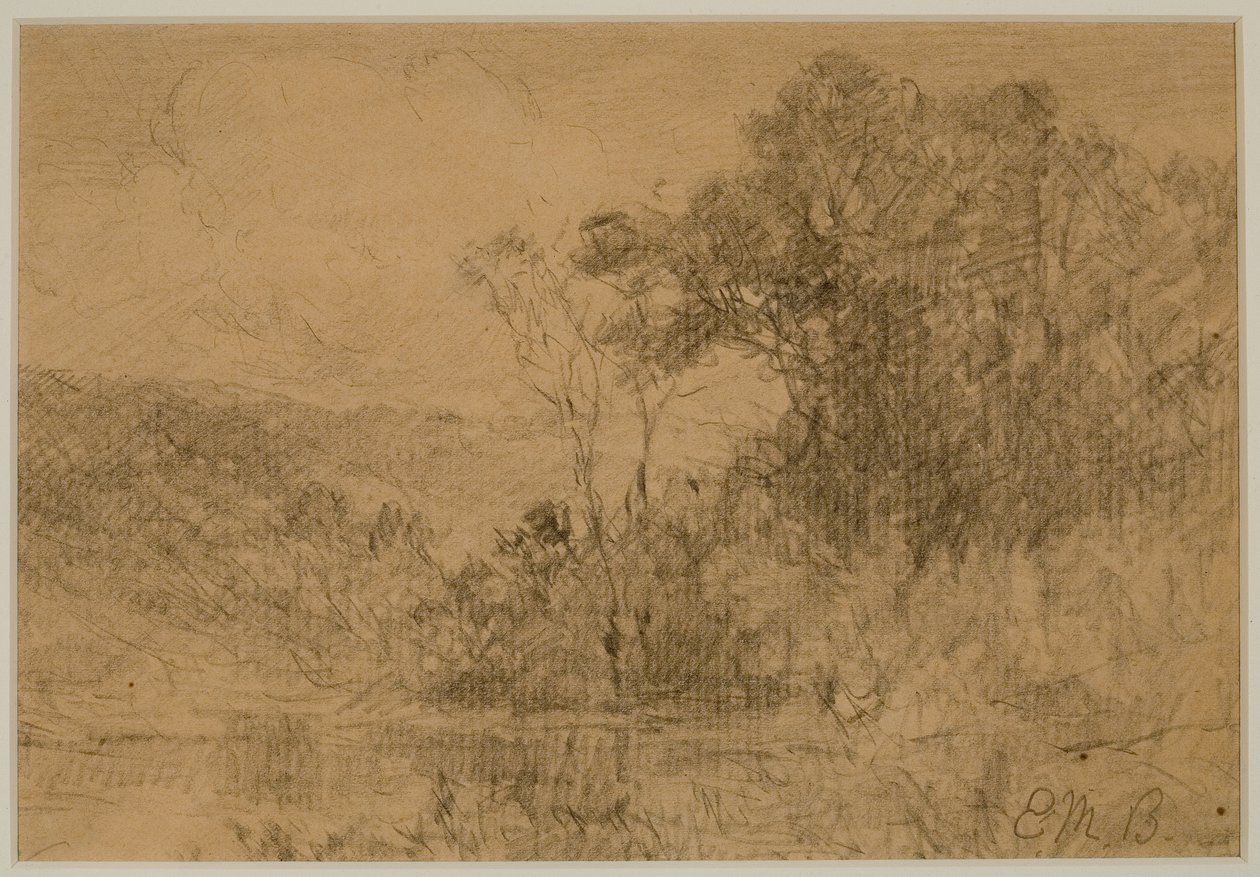 Landschap, bossen (#36) c. 1880s door Edward Mitchell Bannister