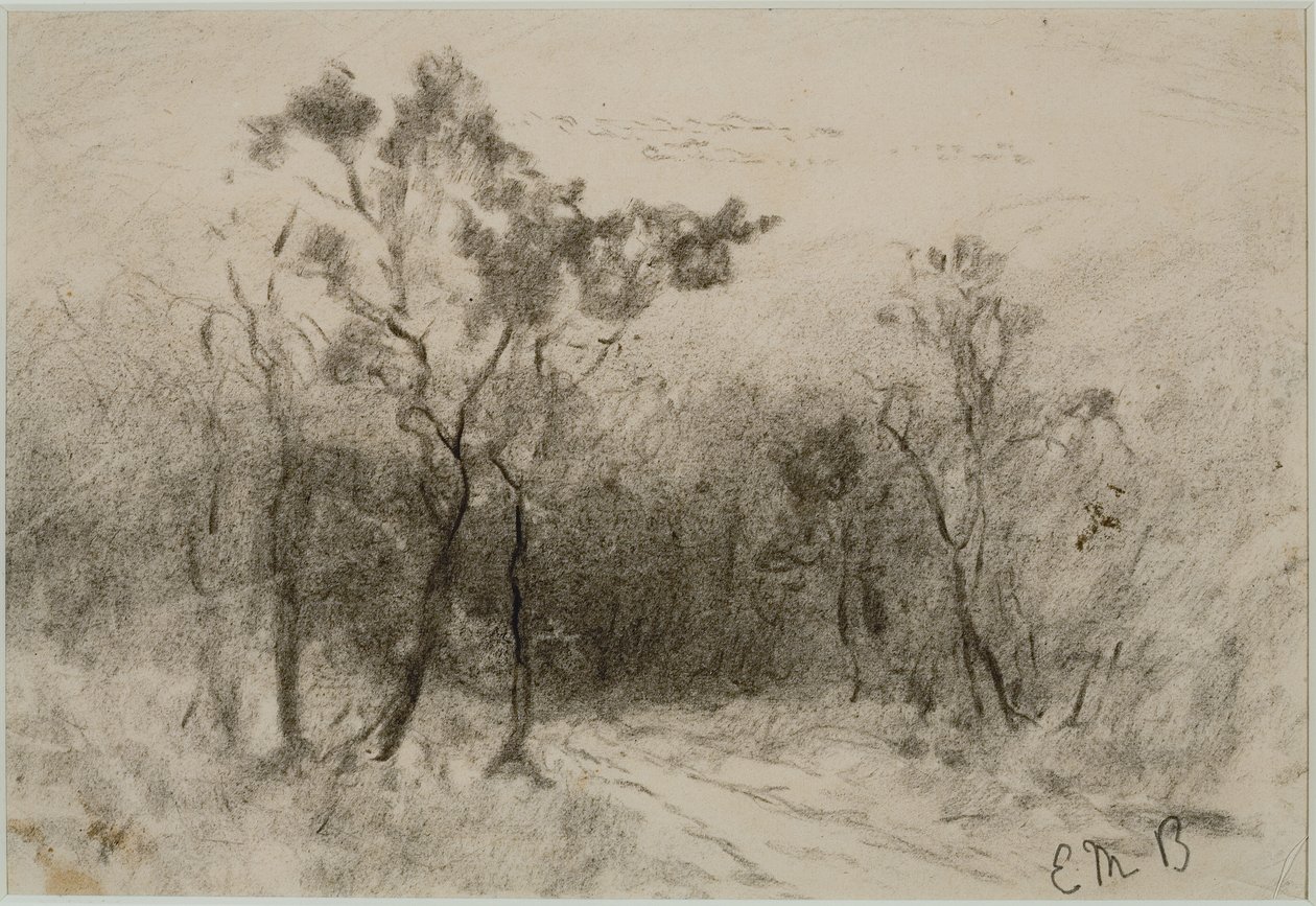 Landschap met pad (#51), c. 1880s door Edward Mitchell Bannister