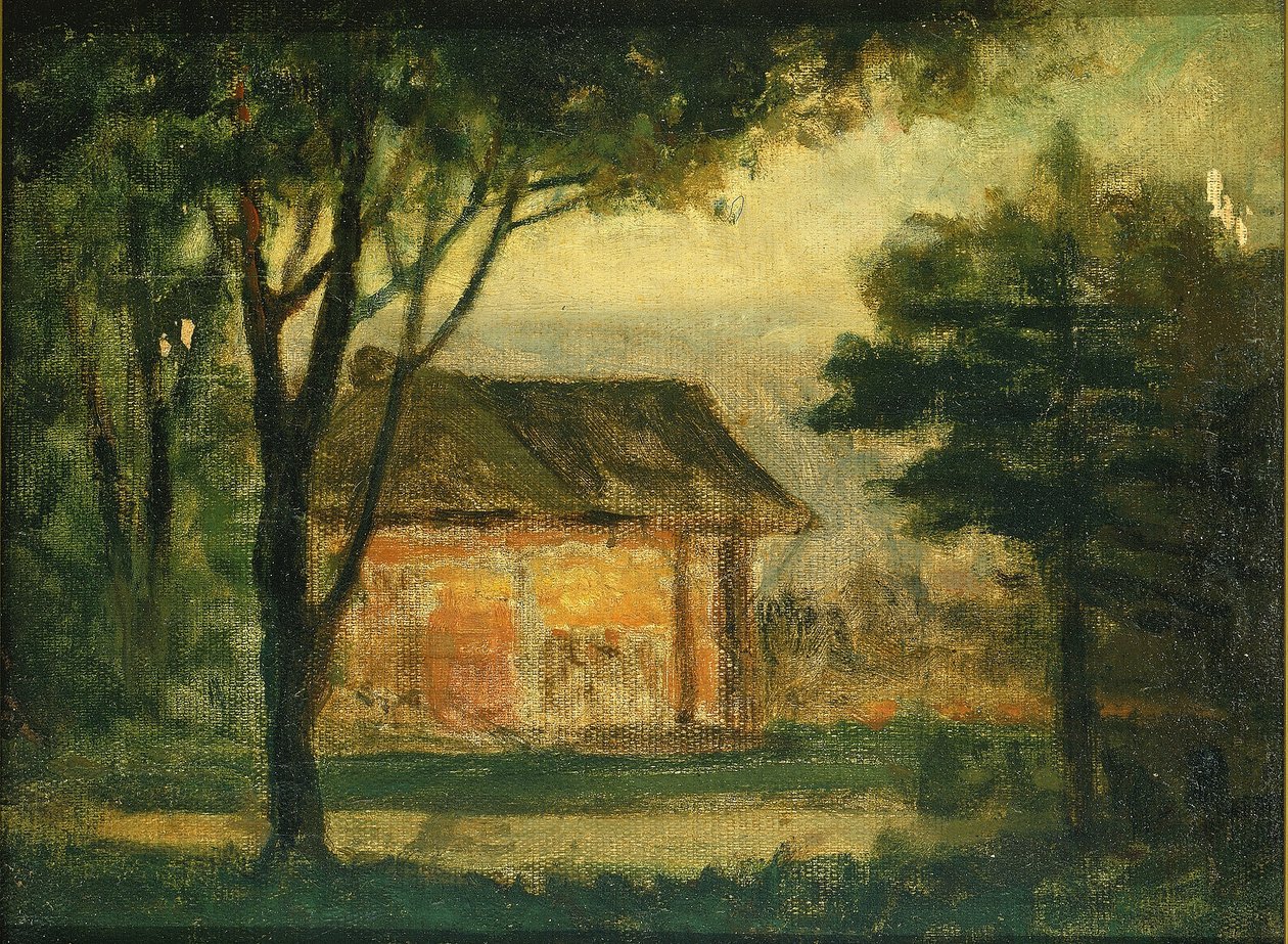 De oude boerderij door Edward Mitchell Bannister