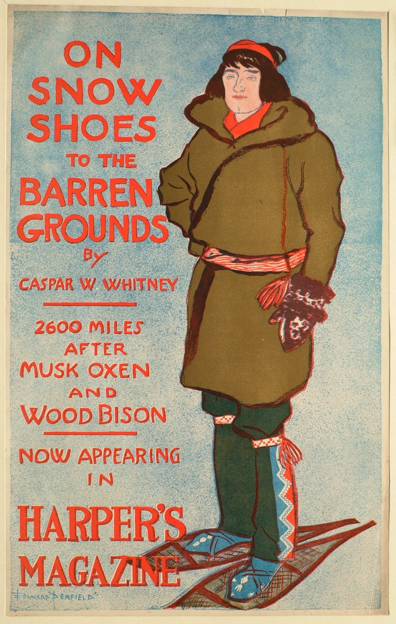 Auf Schneeschuhen zum Ödland door Edward Penfield