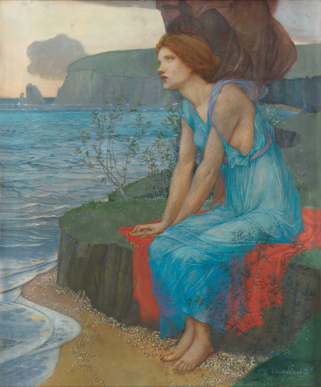 Ariadne op het eiland Naxos door Edward Reginald Frampton