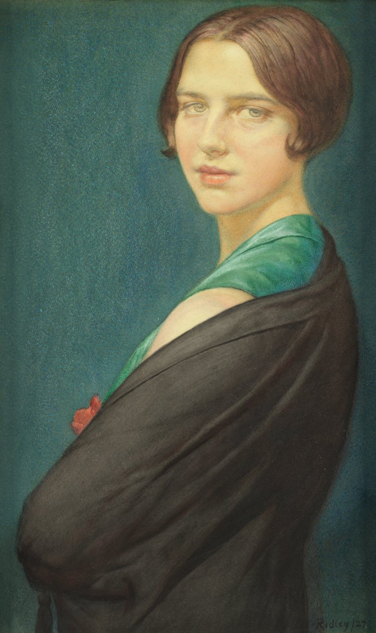 Isobel (aquarel) door Edward Ridley