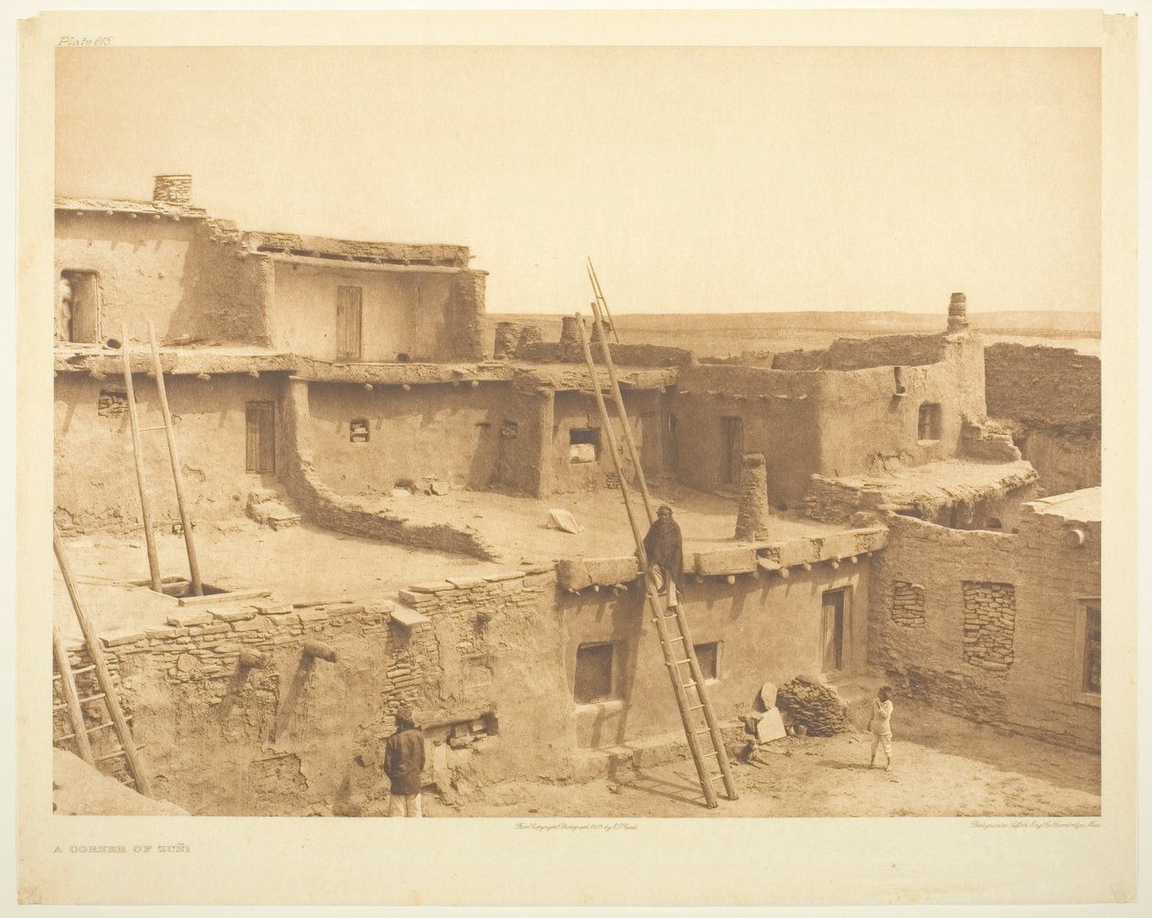 Een hoek van Zuni door Edward S. Curtis