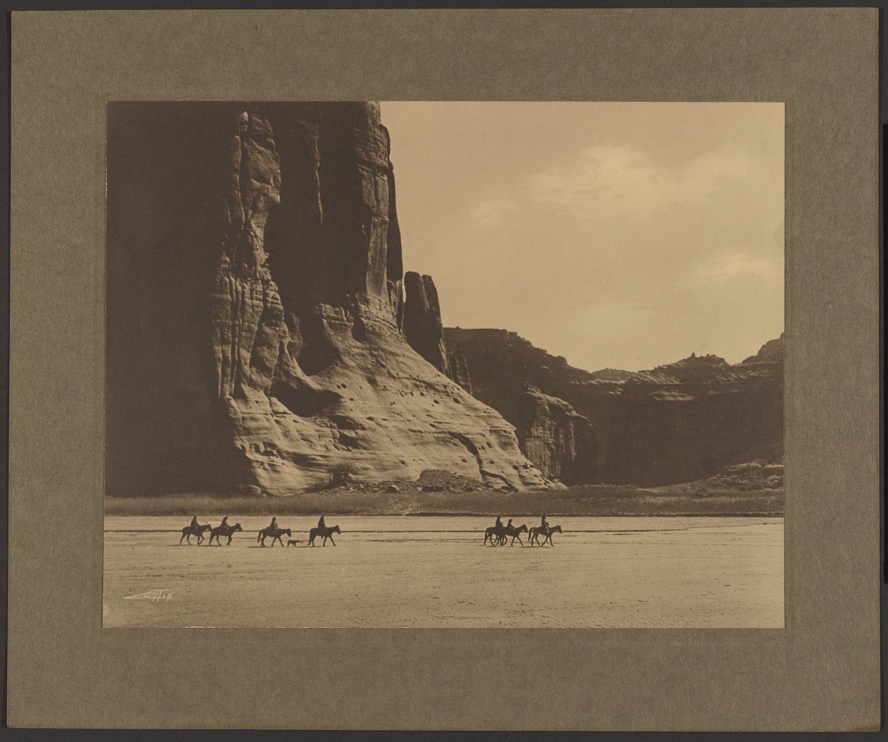 [Canyon de Chelley - Navajo] door Edward S. Curtis