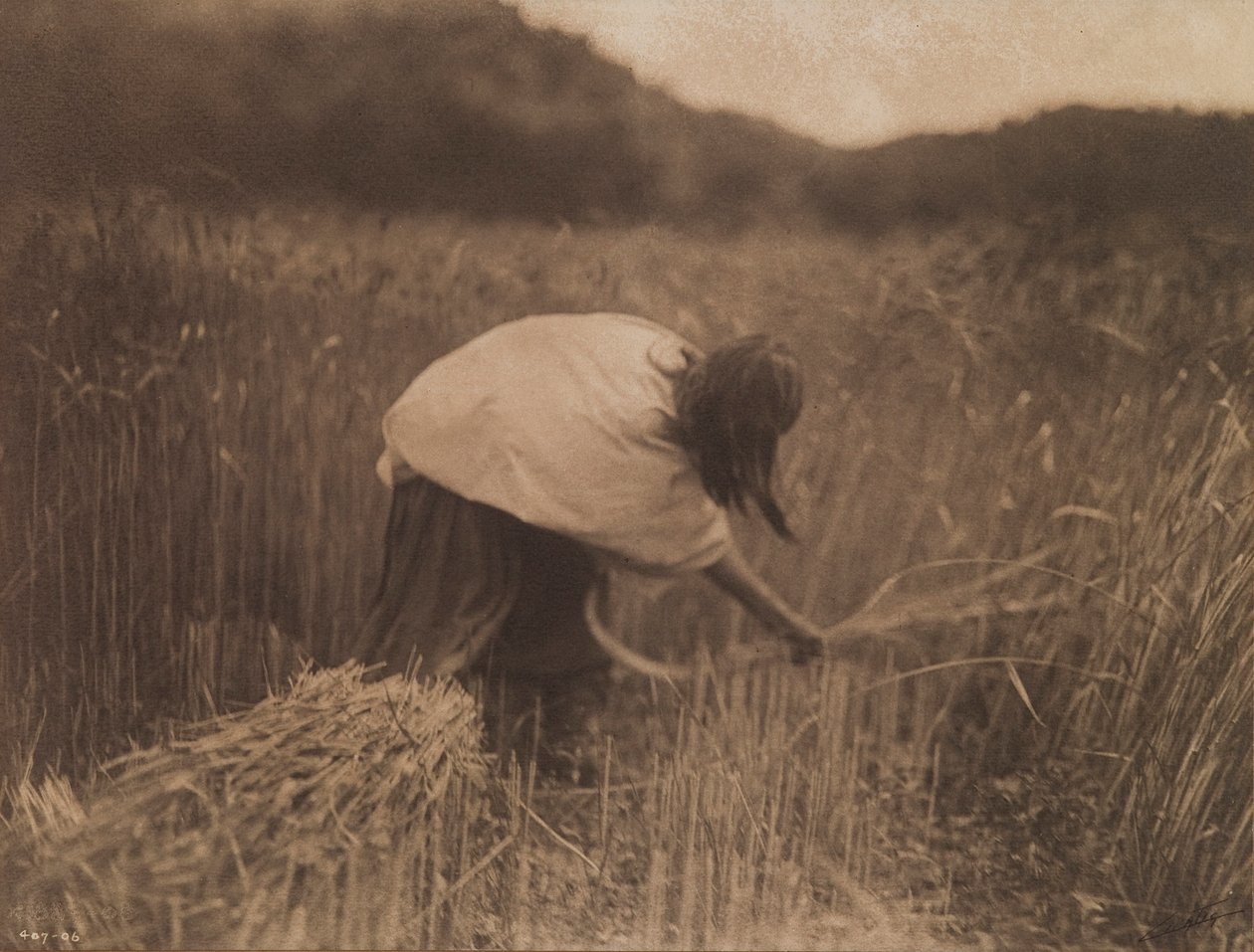 De Apache Reaper door Edward S. Curtis