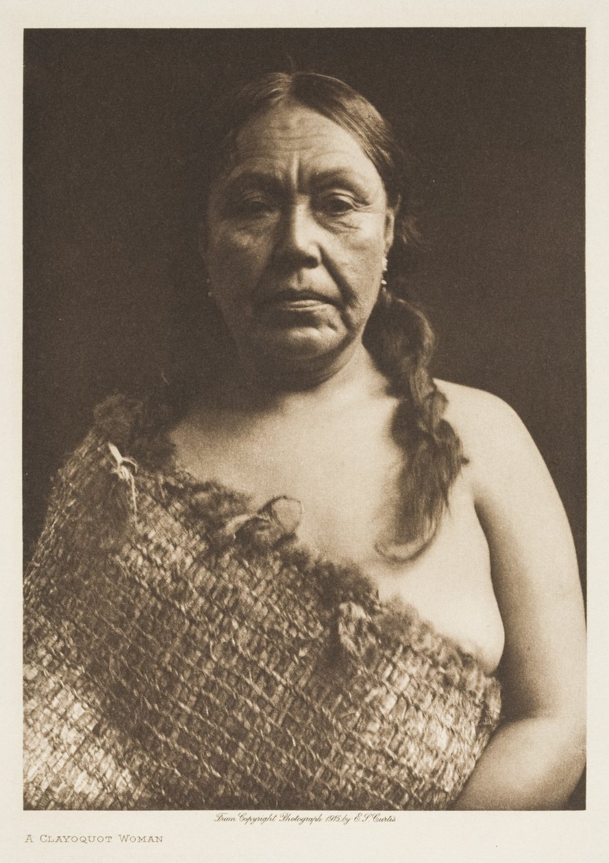 Een vrouw uit Clayoguot door Edward Sheriff Curtis