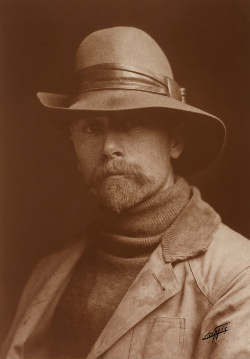 Zelfportret van Edward Sheriff Curtis door Edward Sheriff Curtis