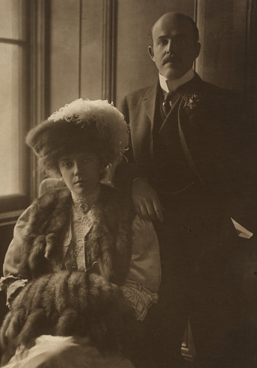 Nicholas en Alice Roosevelt Longworth door Edward Sheriff Curtis