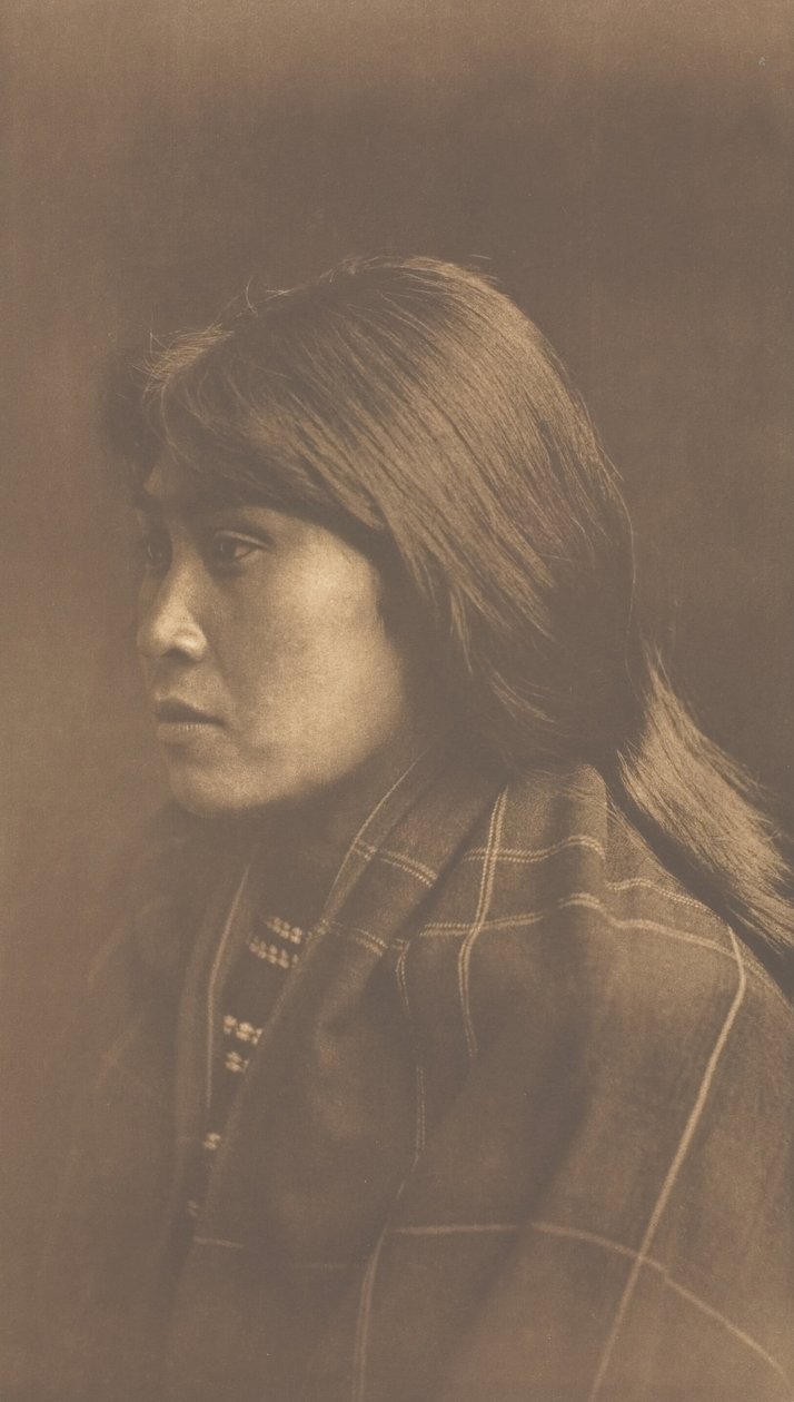 Suquamish meisje door Edward Sheriff Curtis