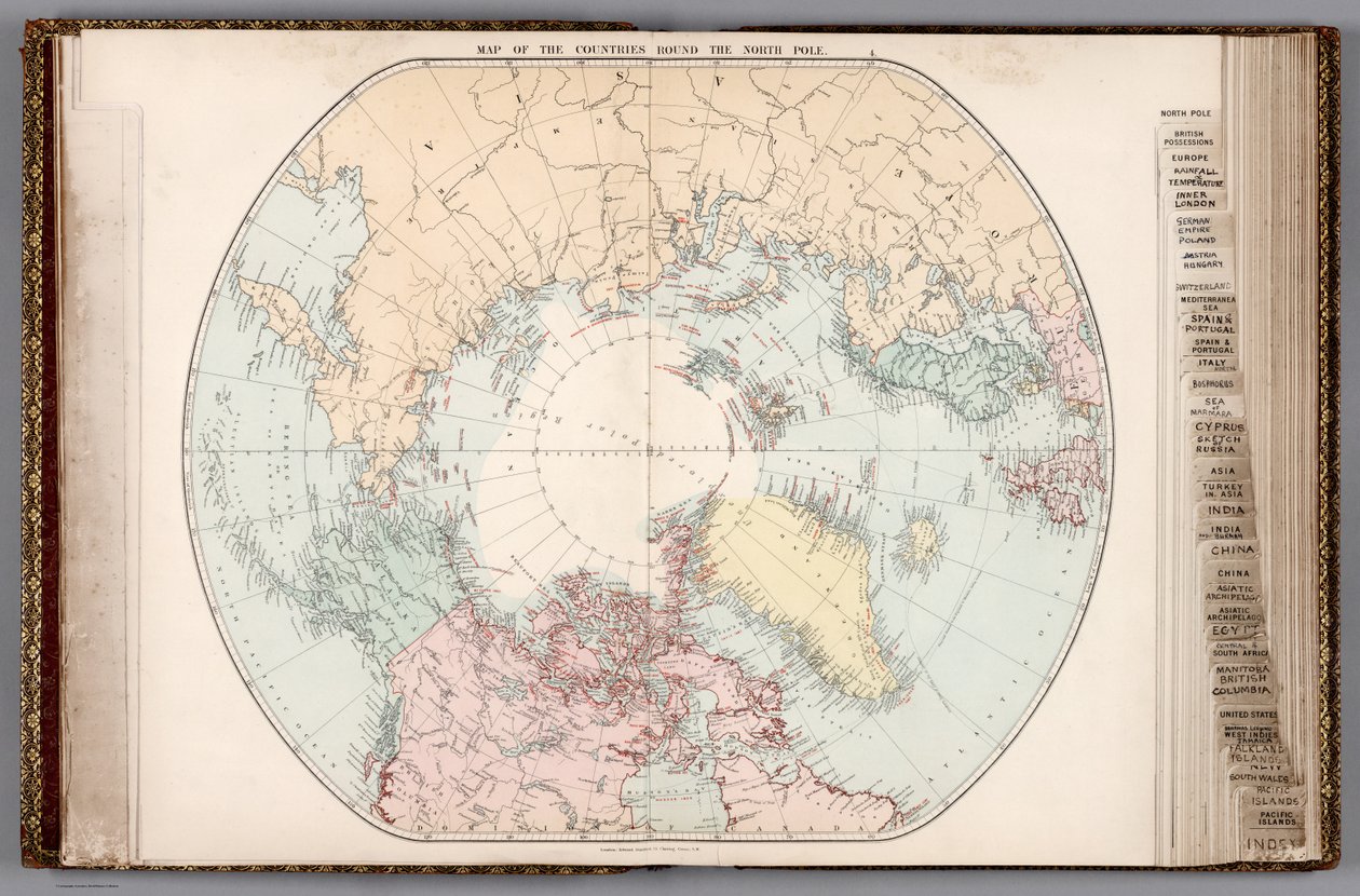 Londense atlas van universele geografie, 1887 (14053008) door Edward Stanford
