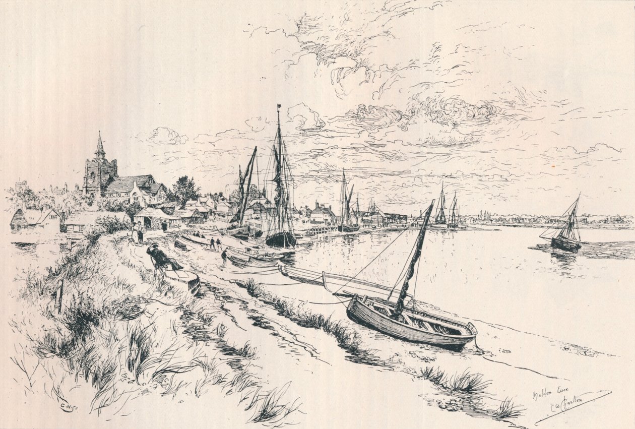Maldon, Essex, c1879-1898, 1898 door Edward William Charlton