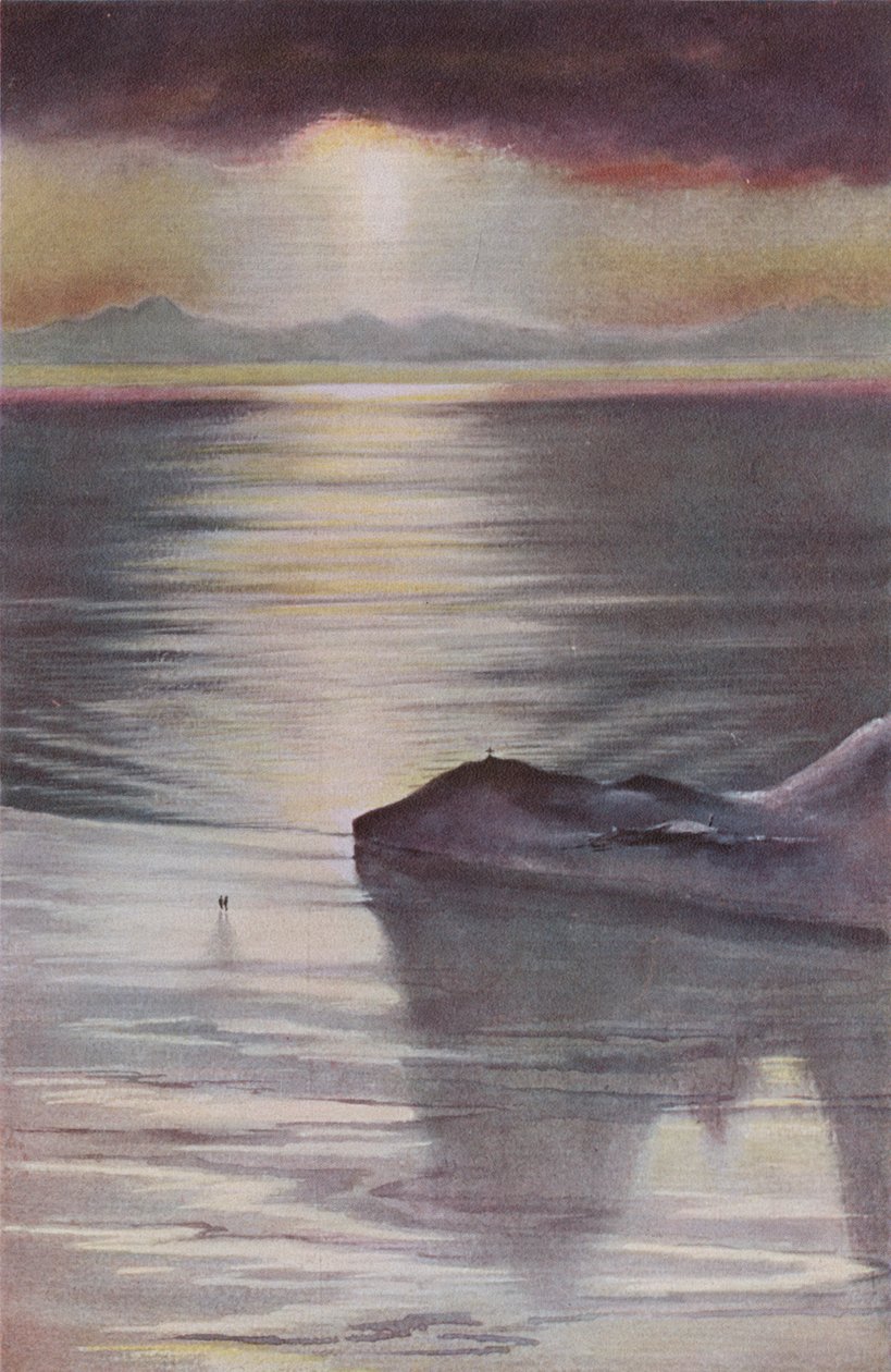 Hut Point vanaf Observation Hill, 1911, 1913 door Charles Edward Wilson
