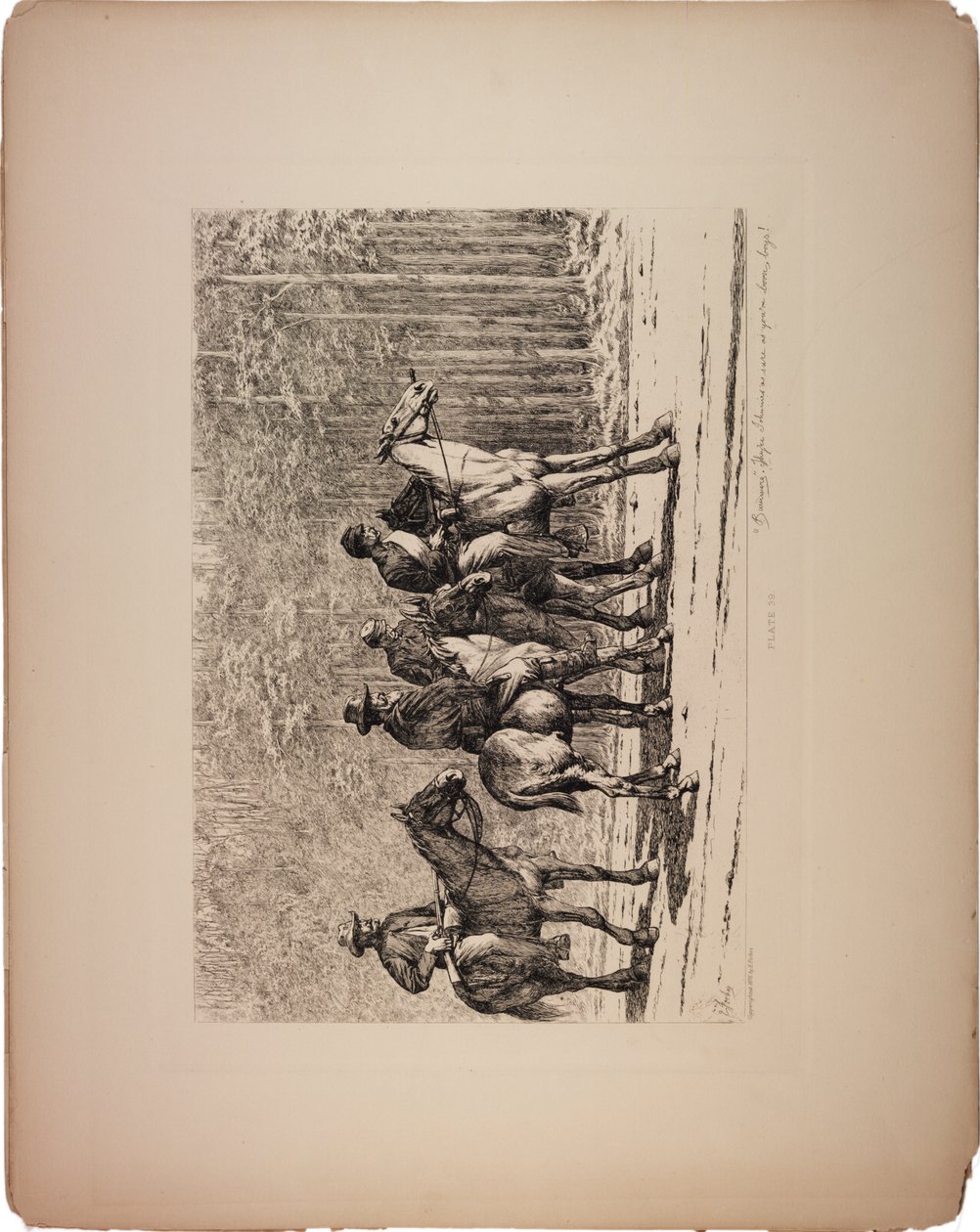 Bummers, 1876 door Edwin Austin Forbes