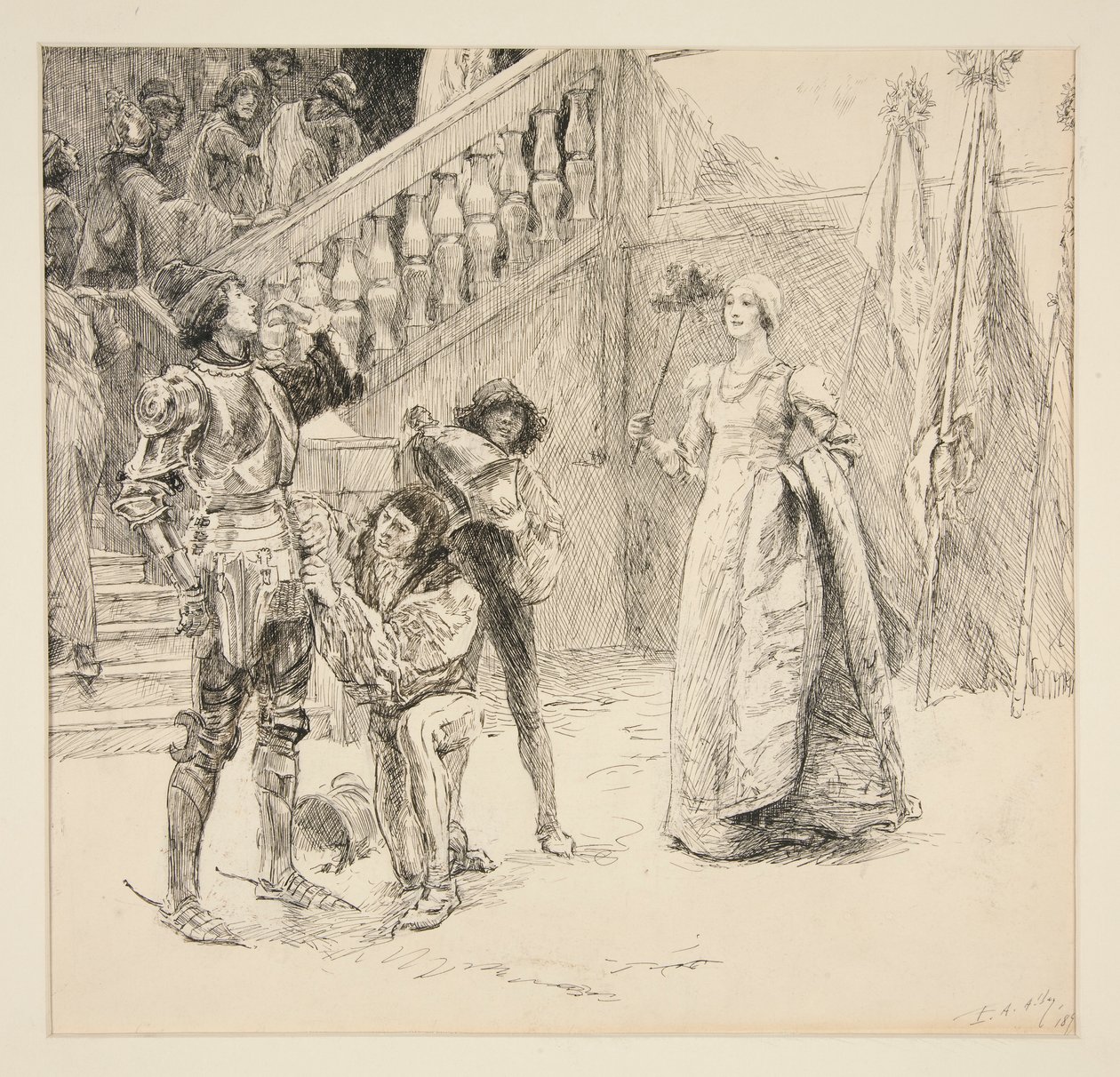Benedick door Edwin Austin Abbey
