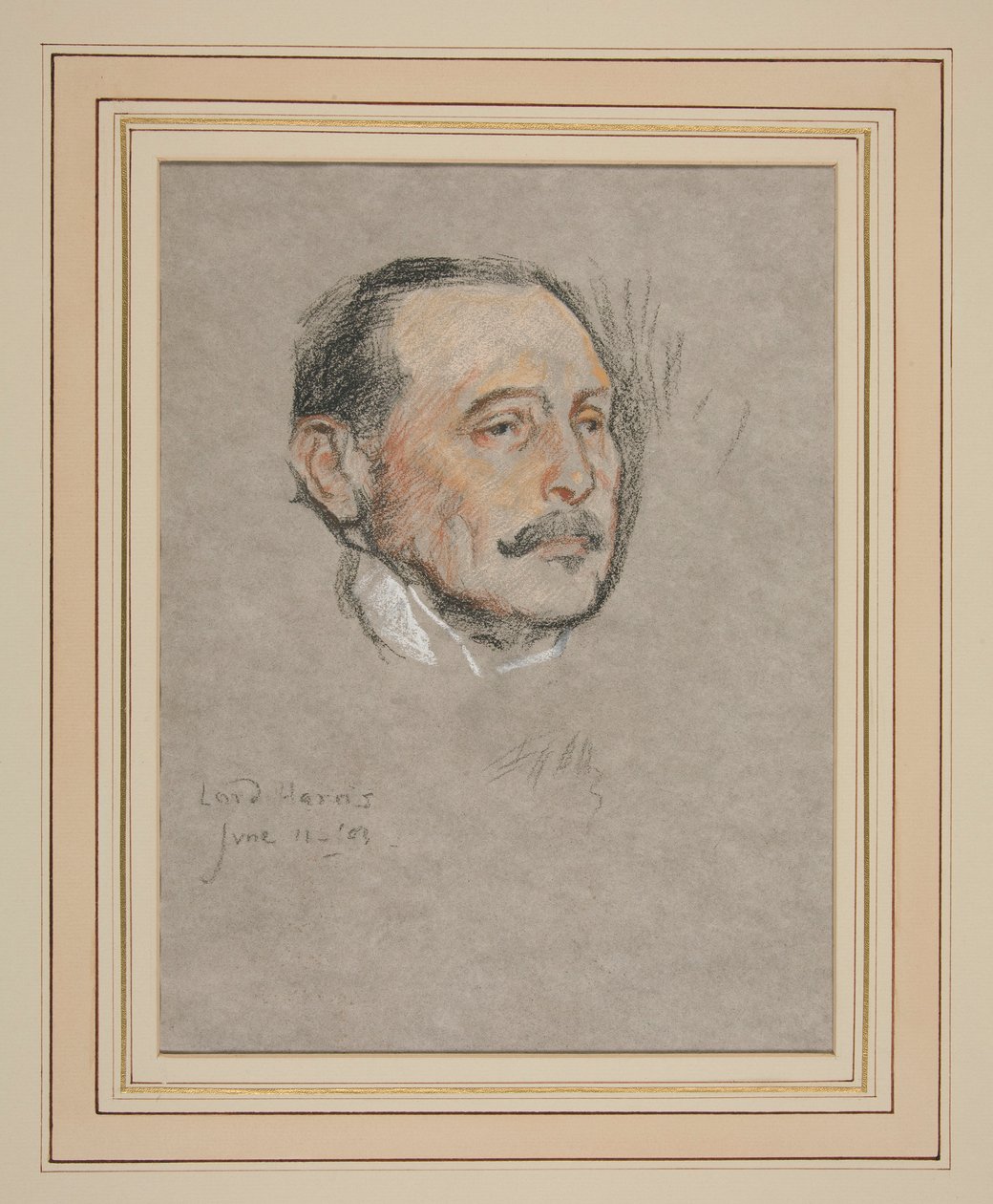 Kroning van Edward VII Portret: George Canning Harris, Baron door Edwin Austin Abbey