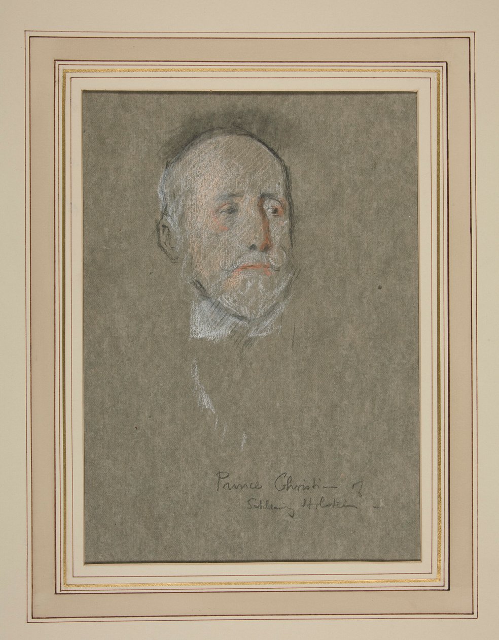 Kroning van Edward VII Portret: Prins Christian van Sleeswijk-Holstein door Edwin Austin Abbey
