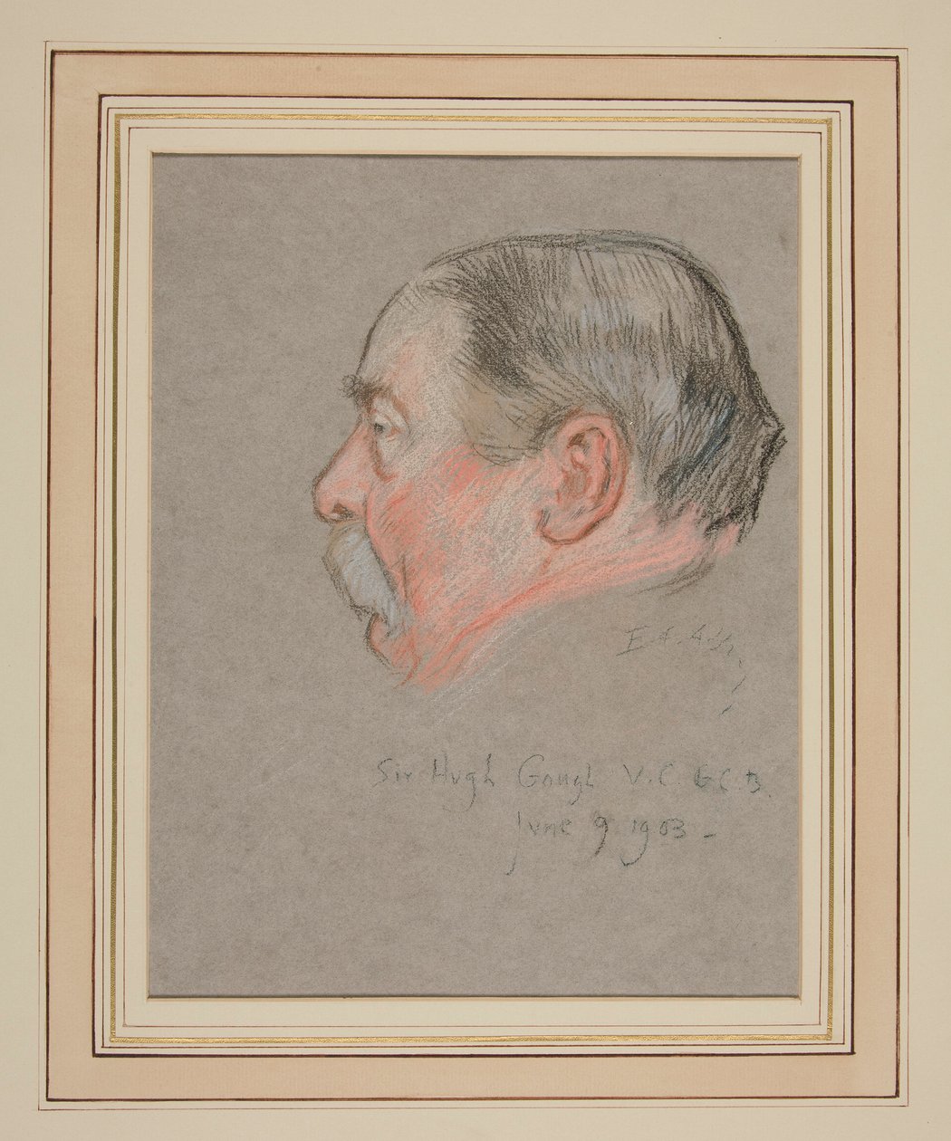 Kroning van Edward VII Portret: Sir Hugh Henry Gough door Edwin Austin Abbey