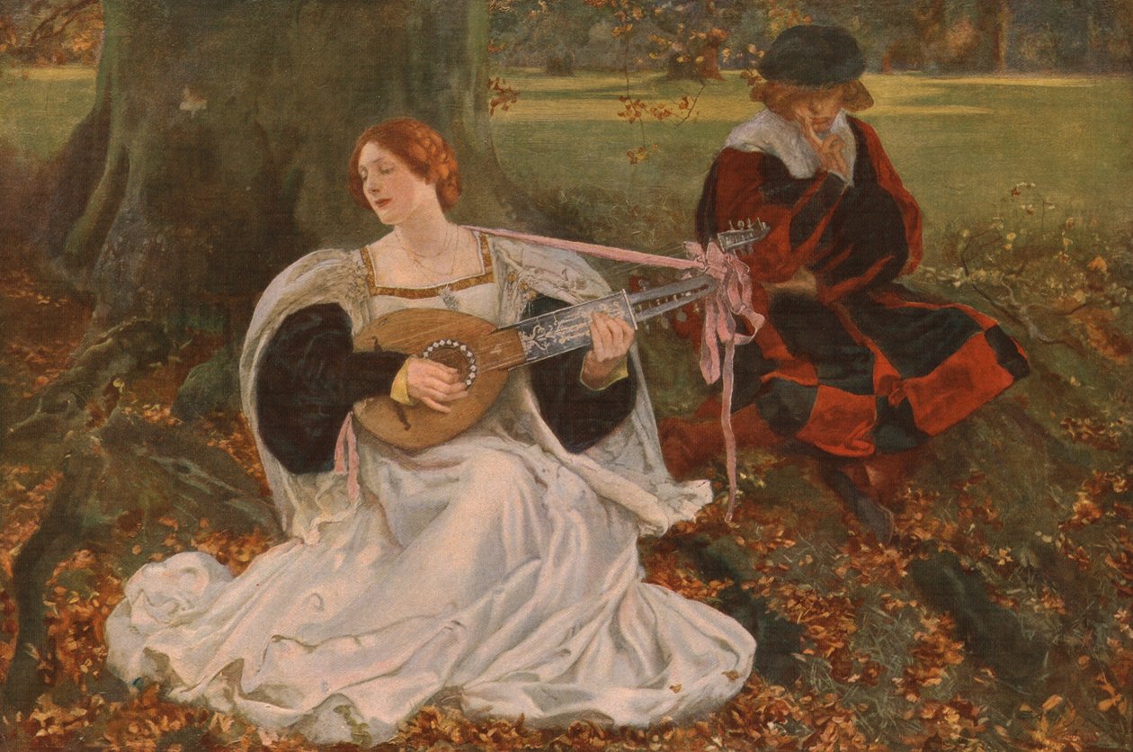 Mooi is mijn Liefde, c1900, c1930 door Edwin Austin Abbey