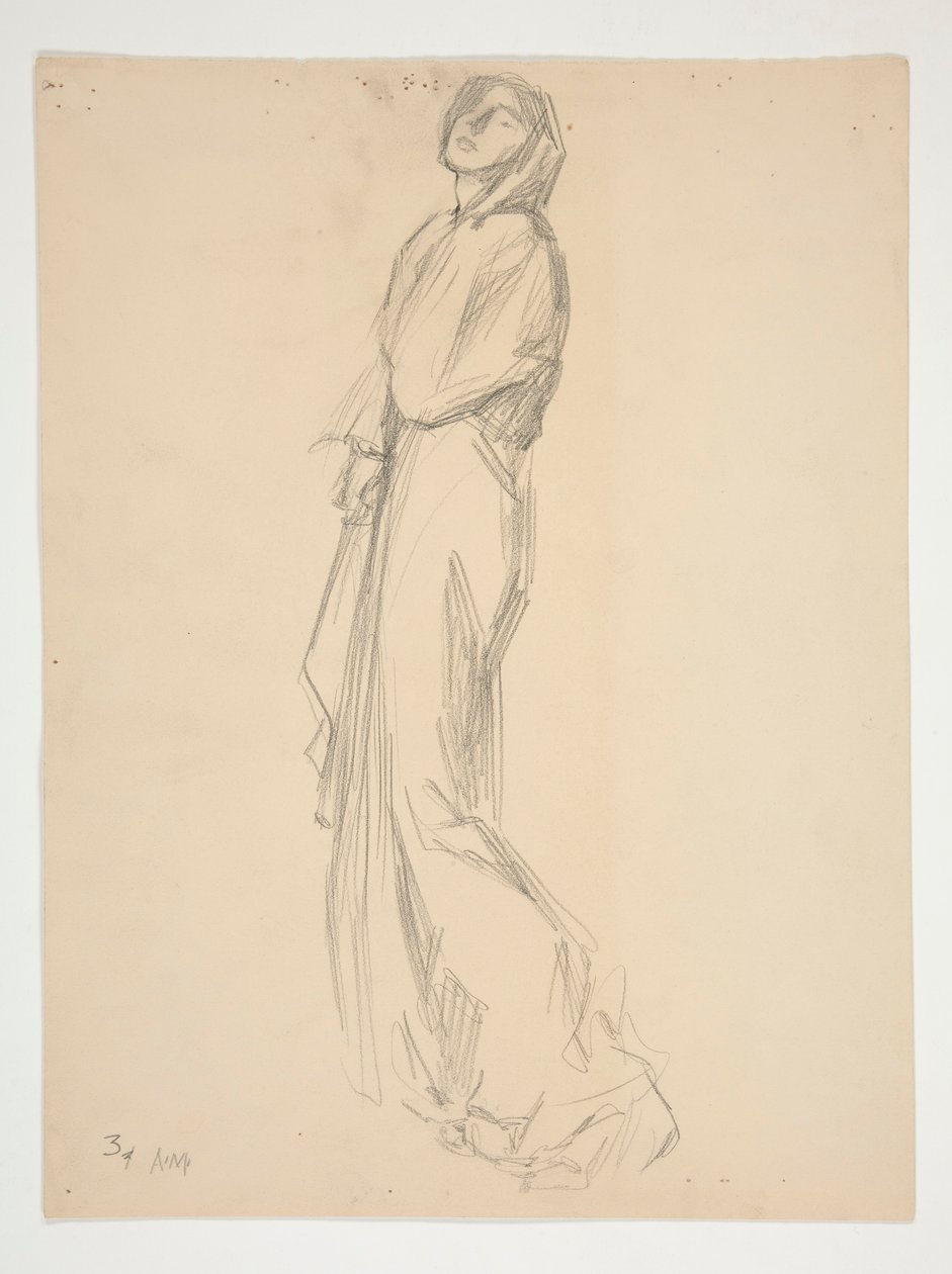 Figurenstudie door Edwin Austin Abbey