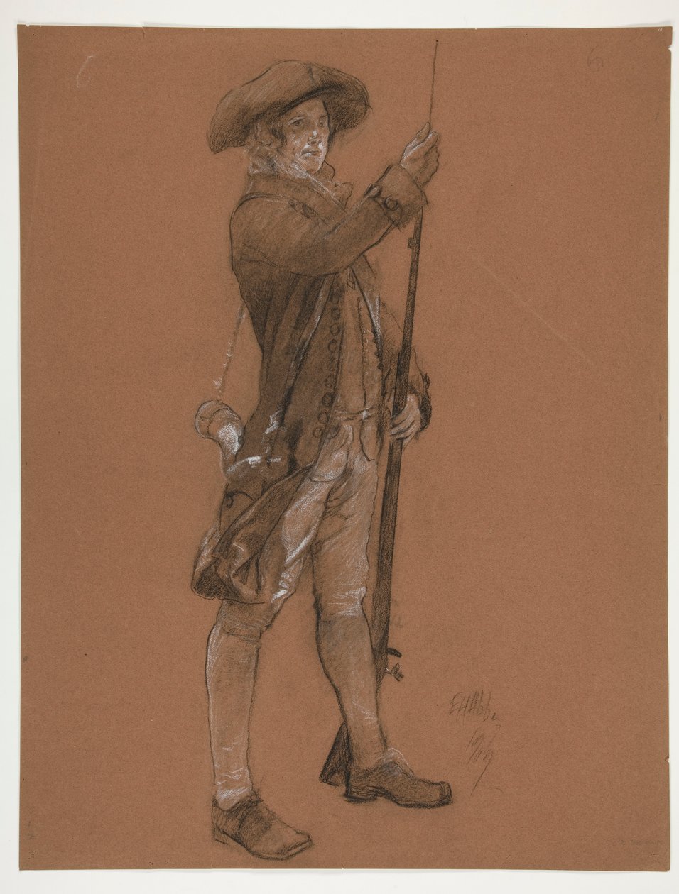 Figurenstudie door Edwin Austin Abbey
