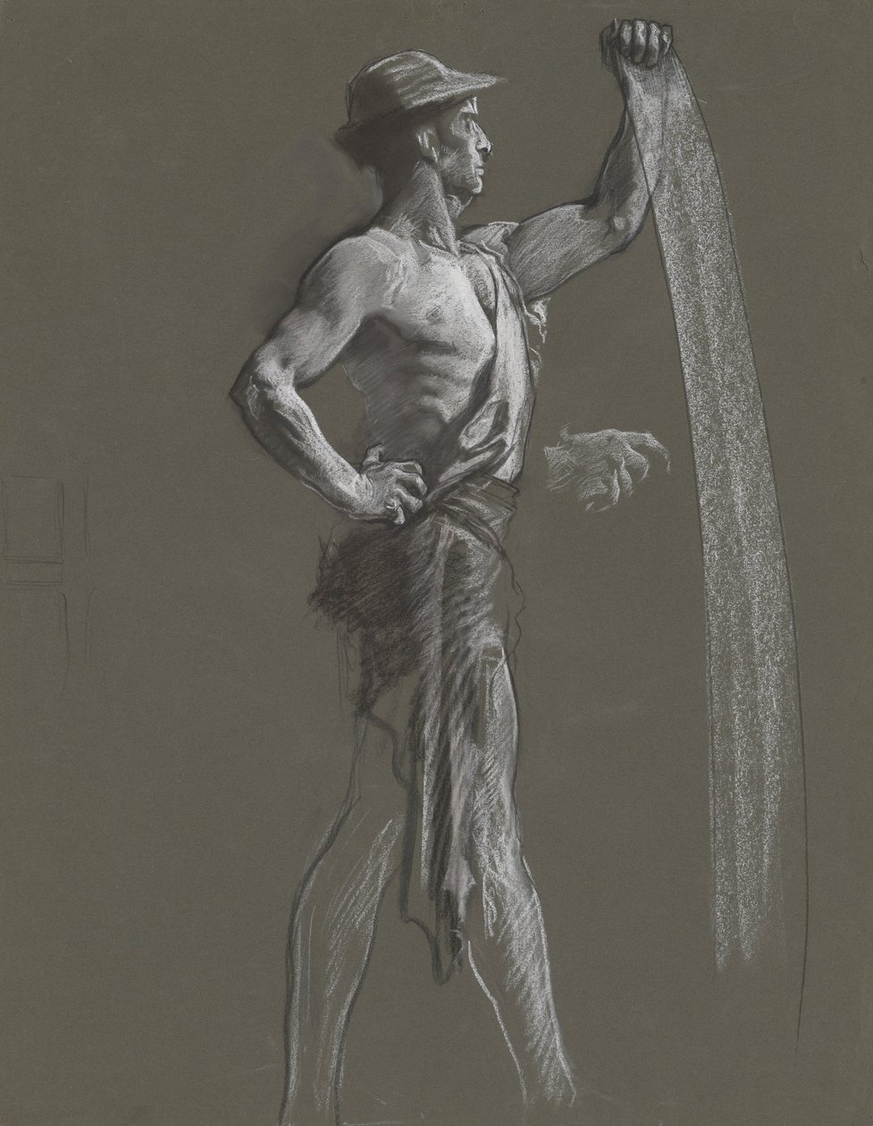 Figurenstudie door Edwin Austin Abbey