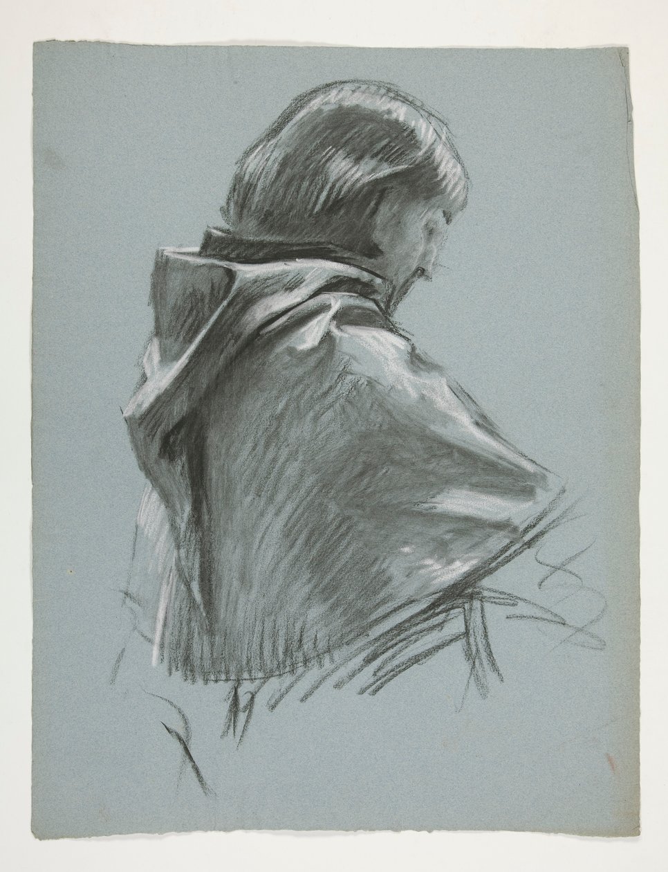 Figurenstudie voor Koning Arthur door Edwin Austin Abbey