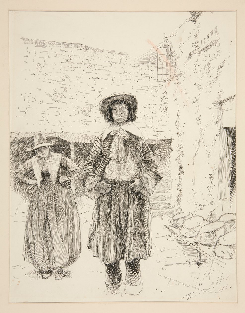 Illustratie voor door Edwin Austin Abbey