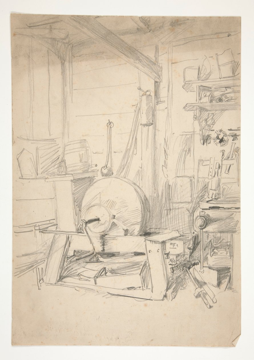 Interieurstudie door Edwin Austin Abbey