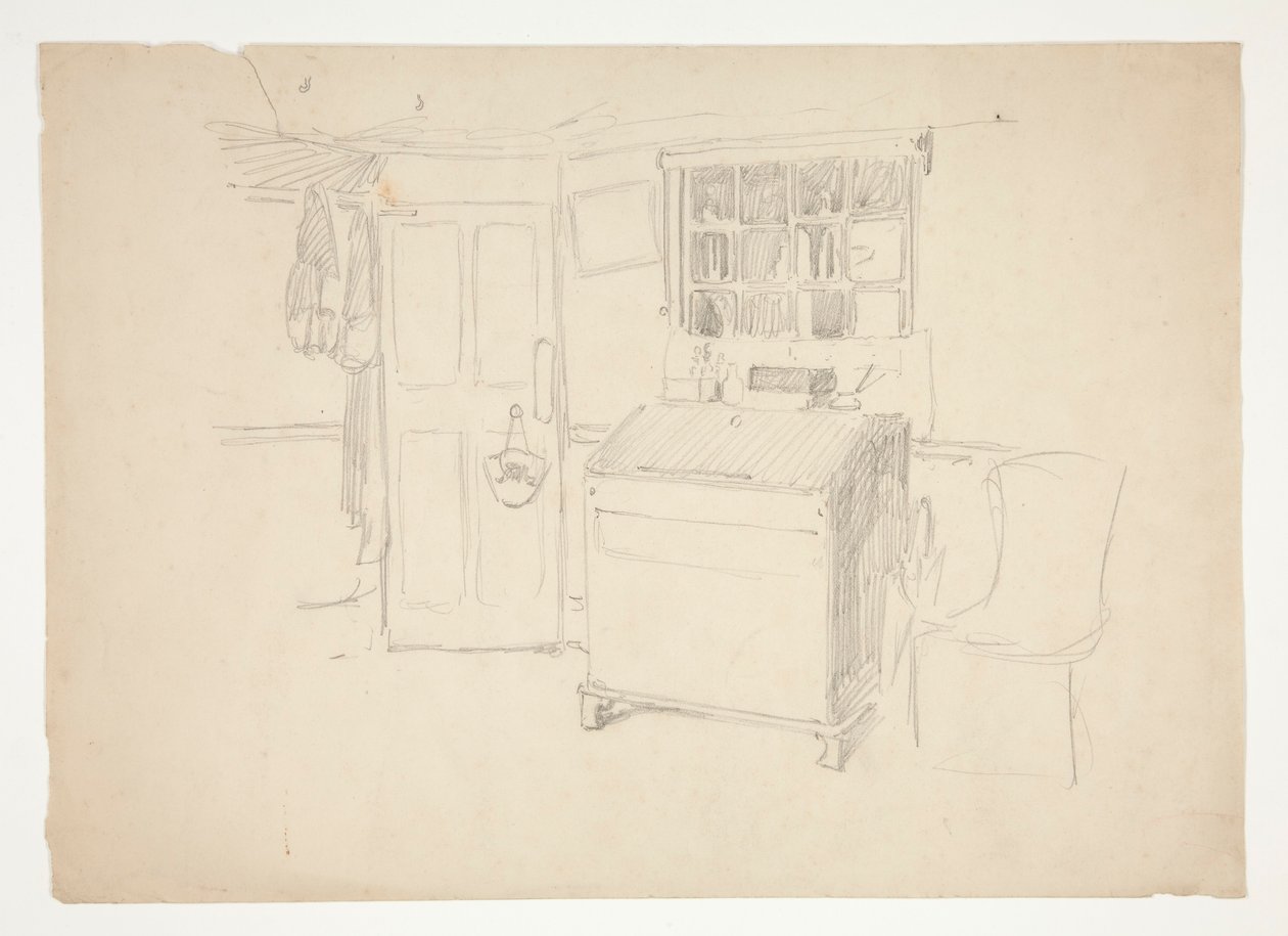 Interieurstudie door Edwin Austin Abbey